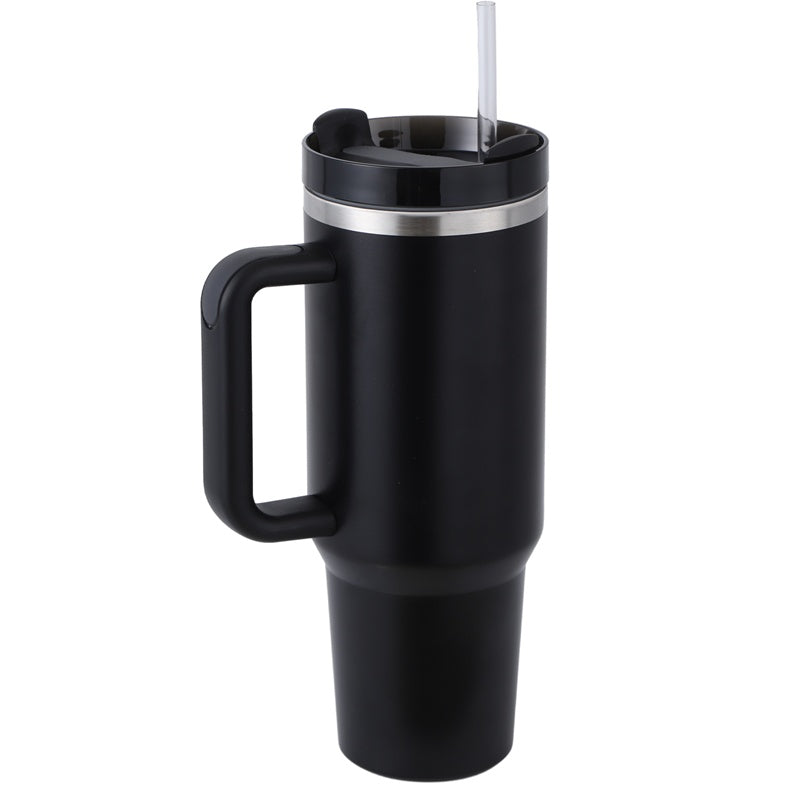 40oz (1,2L) Straw Bottle With Handle Stainless Steel Water Bottle Large Capacity